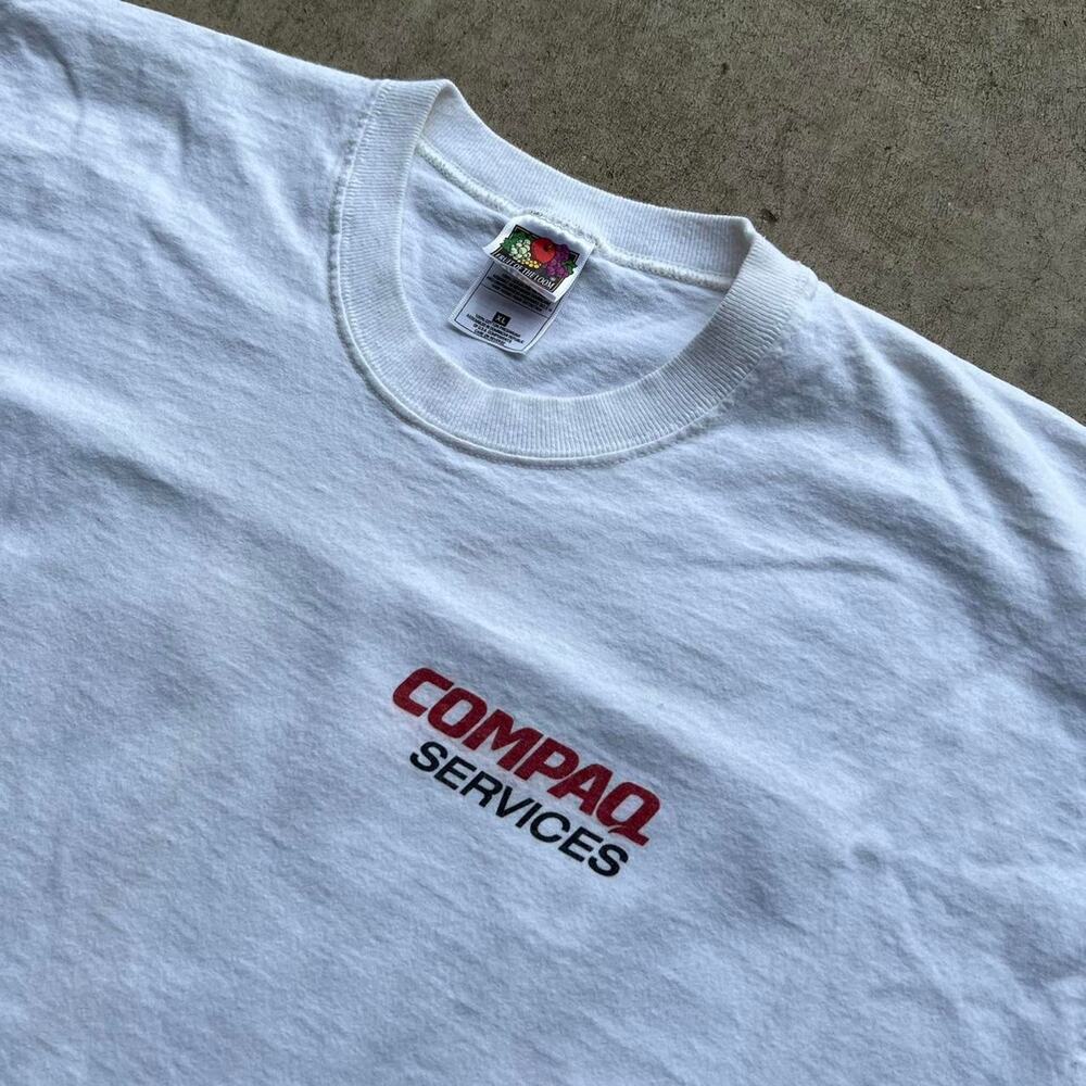 90s Compaq Computers Tech Art Tee 23x30” - image 4